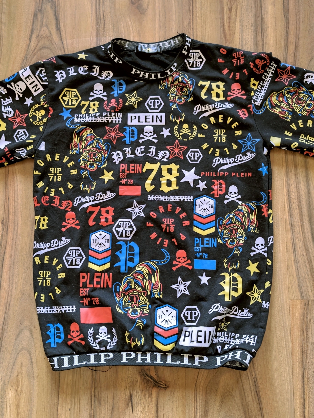 Philipp Plein Rockstar Cashmere Black Crew Neck